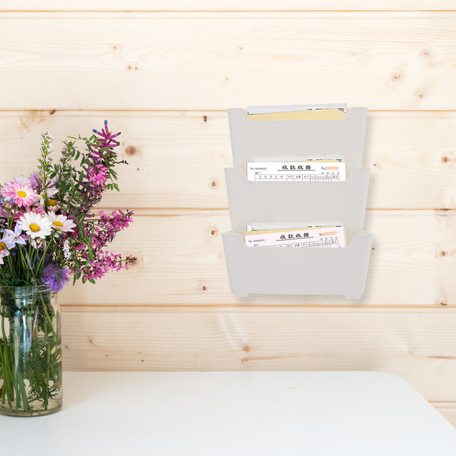 1Set Clear Wall File Organizer - огляд і ціна Magazine Holder Rack